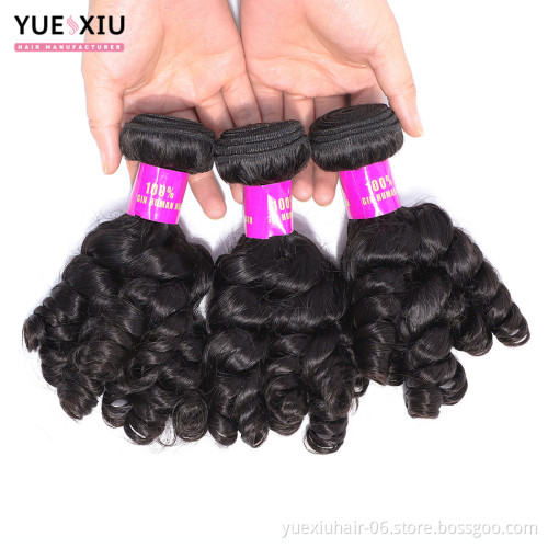 9A Grade Double Drawn Aunty Funmi Human Hair,Natural Wholesale Brazilian Hair Weave